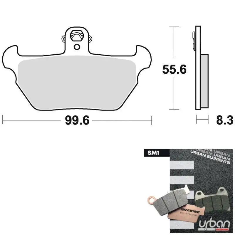 Pastiglie freno anteriori Braking per BMW R 80 R 1991 - Mescola SM1 semi-metallica 739SM1