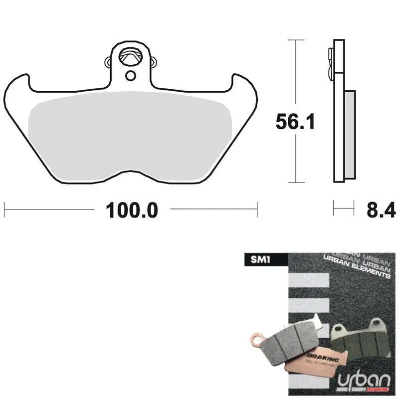 Pastiglie freno anteriori Braking per BMW R 850 RT 95-01 - Mescola SM1 semi-metallica 806SM1