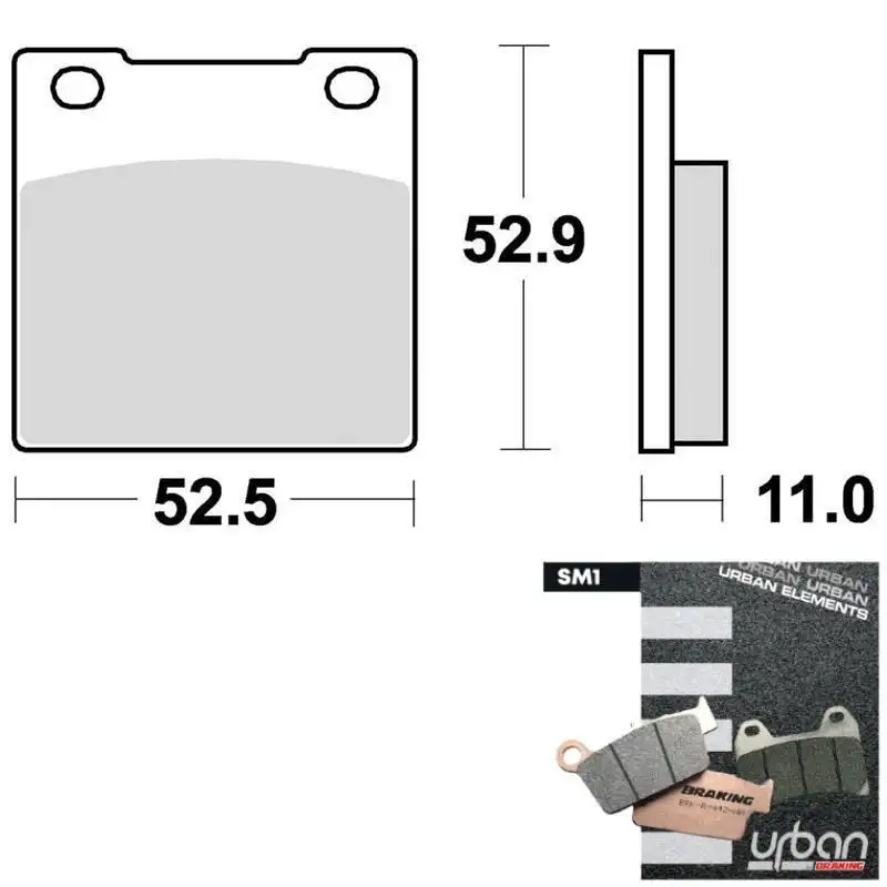 Pastiglie freno anteriori Braking per Honda CB 750 82-83 - Mescola SM1 semi-metallica 645SM1