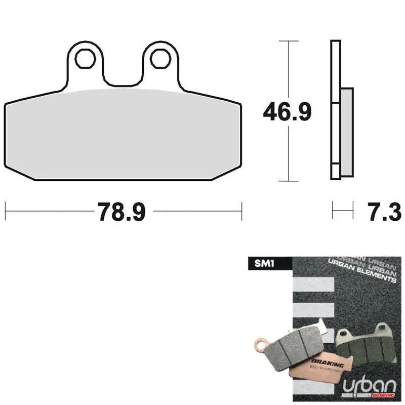 Pastiglie freno anteriori Braking per Honda NSR 125 F 90-03 - Mescola SM1 semi-metallica 684SM1