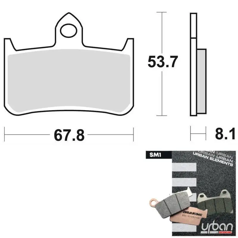 Pastiglie freno anteriori Braking per Honda RS 125 R 91-96 - Mescola SM1 semi-metallica 756SM1