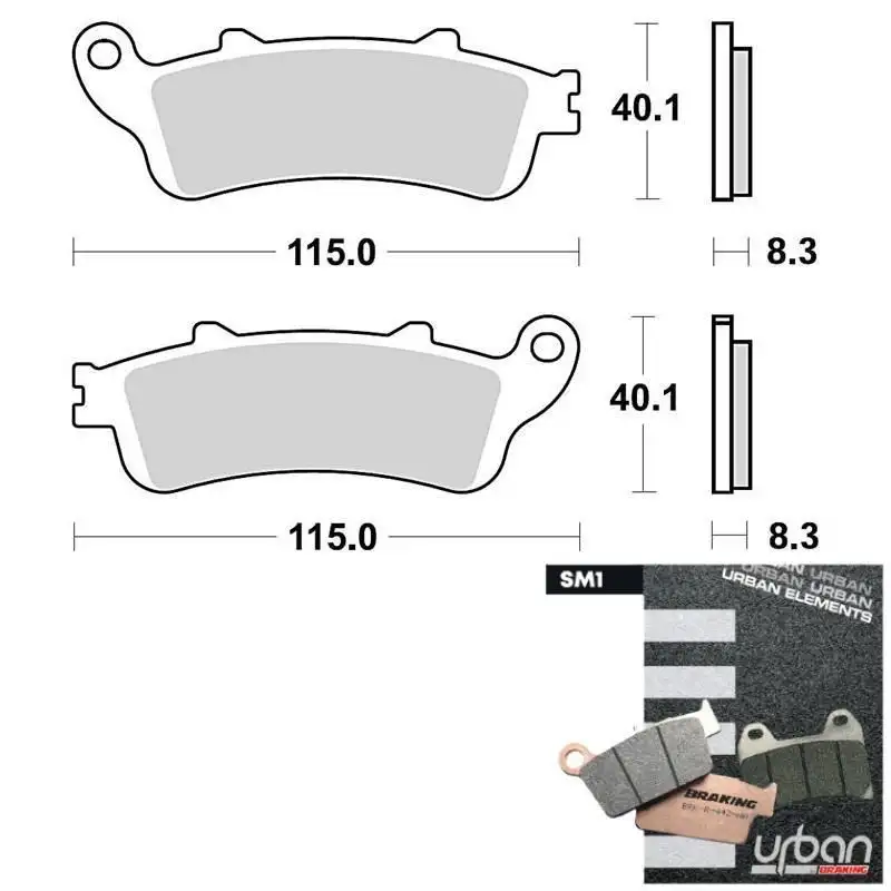 Pastiglie freno anteriori Braking per Honda Silver Wing 600 ABS 03-07 - Mescola SM1 semi-metallica 813SM1