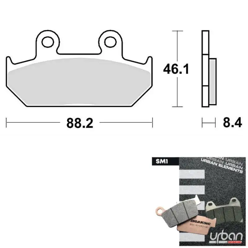 Pastiglie freno anteriori Braking per Honda VFR 750 F 86-87 - Mescola SM1 semi-metallica 690SM1