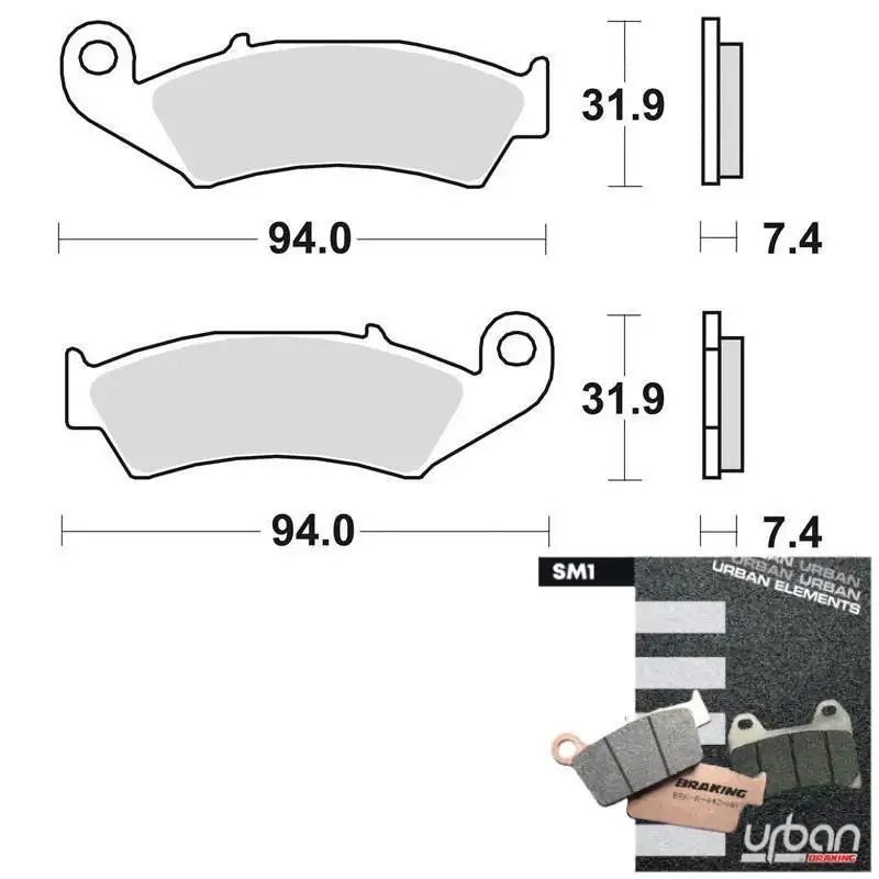 Pastiglie freno anteriori Braking per Honda XR 250 R 88-95 - Mescola SM1 semi-metallica 700SM1