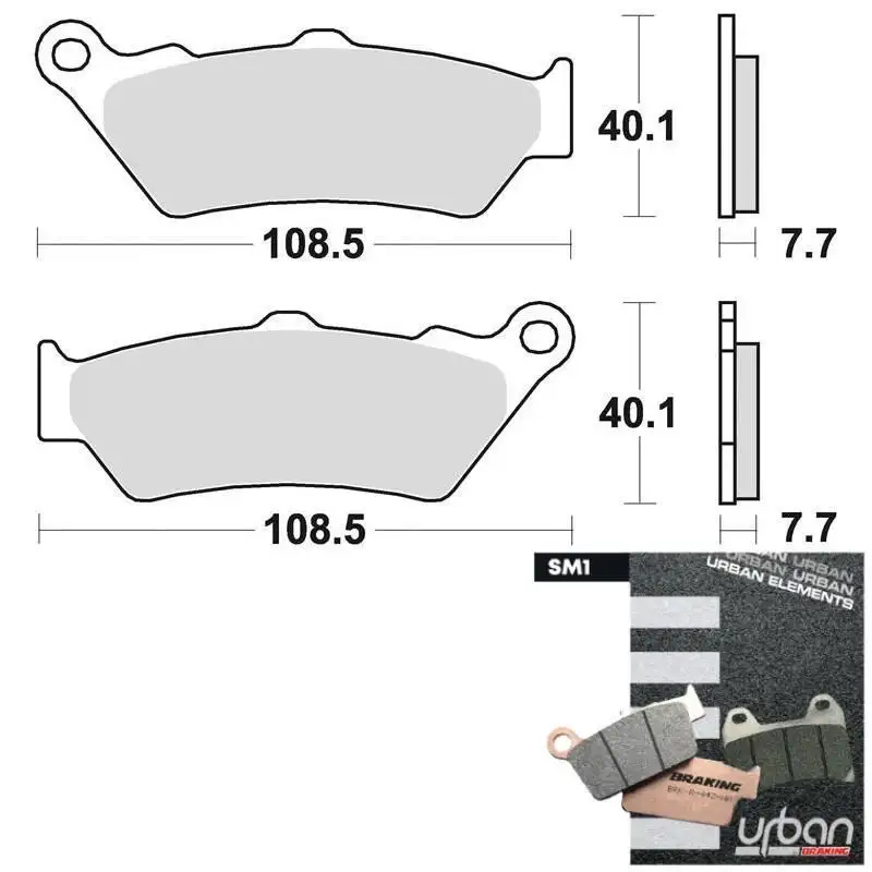 Pastiglie freno anteriori Braking per KTM 640 LC4 Adventurer 04-07 - Mescola SM1 semi-metallica 780SM1