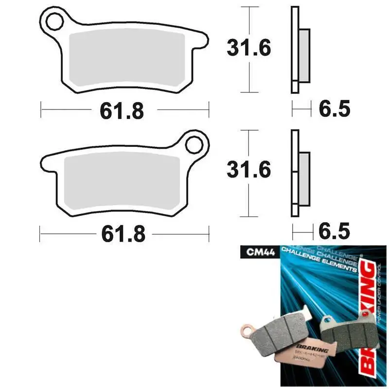 Pastiglie freno anteriori Braking per KTM 85 SX 03-11 - Mescola CM44 sinterizzata offroad 873CM44