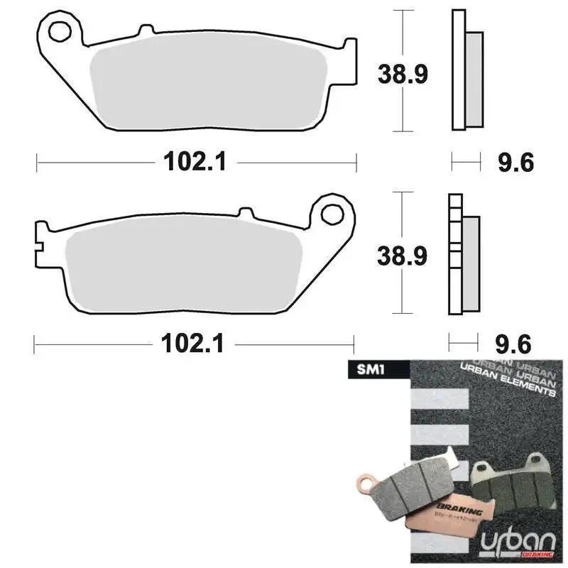 Pastiglie freno anteriori Braking per Kymco K-XCT 125 12-17 - Mescola SM1 semi-metallica 720SM1
