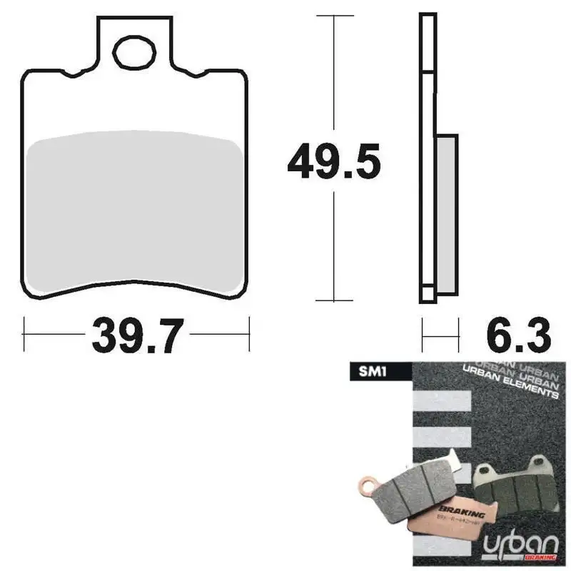 Pastiglie freno anteriori Braking per malaguti ciak 150 2001 - Mescola SM1 semi-metallica 761SM1