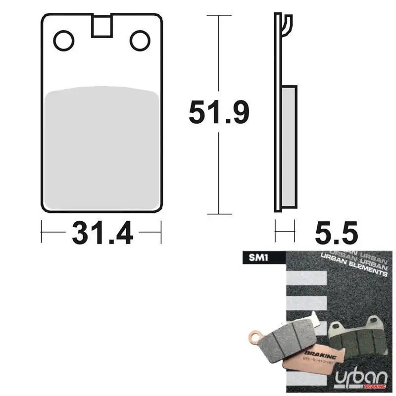 Pastiglie freno anteriori Braking per malaguti fifty full cx 50 86-98 - Mescola SM1 semi-metallica 671SM1