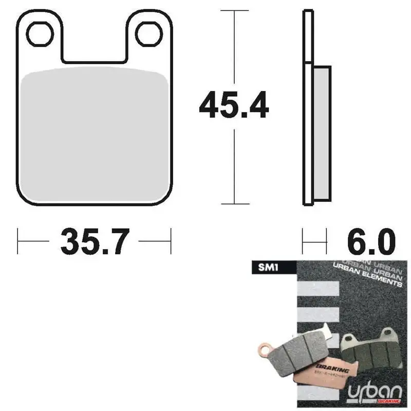 Pastiglie freno anteriori Braking per montesa cota 315 r 250 1997 - Mescola SM1 semi-metallica 621SM1