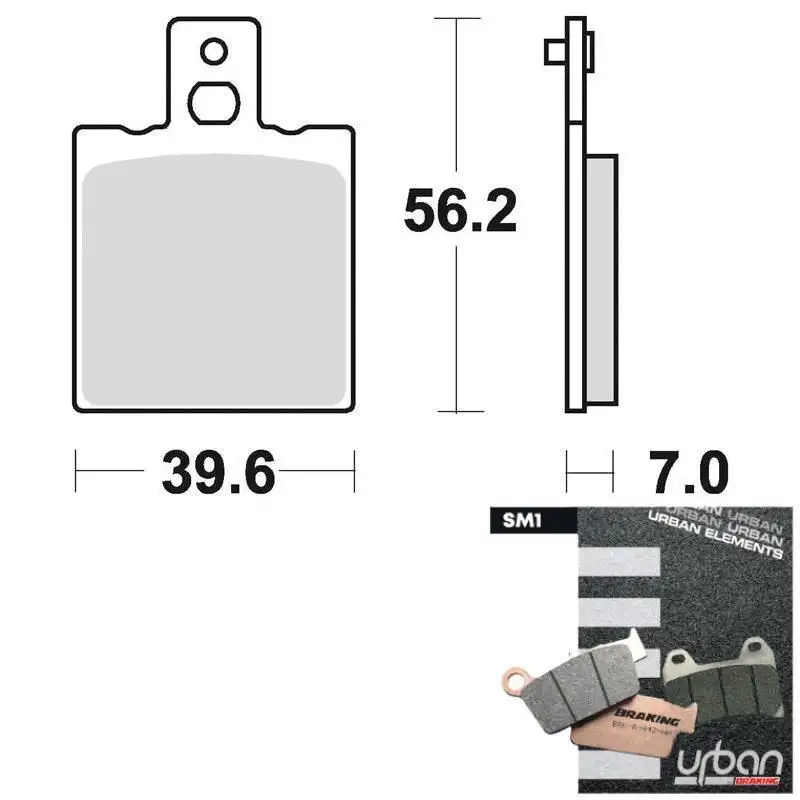 Pastiglie freno anteriori Braking per Moto Guzzi Nevada 750 91-02 - Mescola SM1 semi-metallica 612SM1