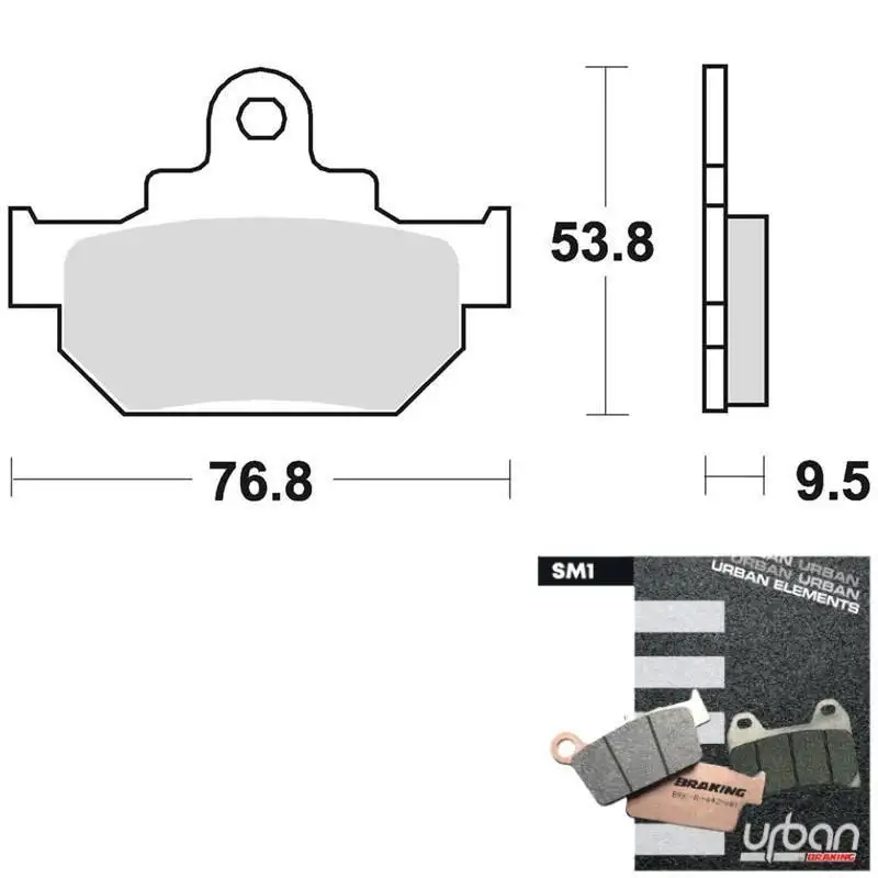 Pastiglie freno anteriori Braking per Suzuki RM 125 85-86 - Mescola SM1 semi-metallica 681SM1