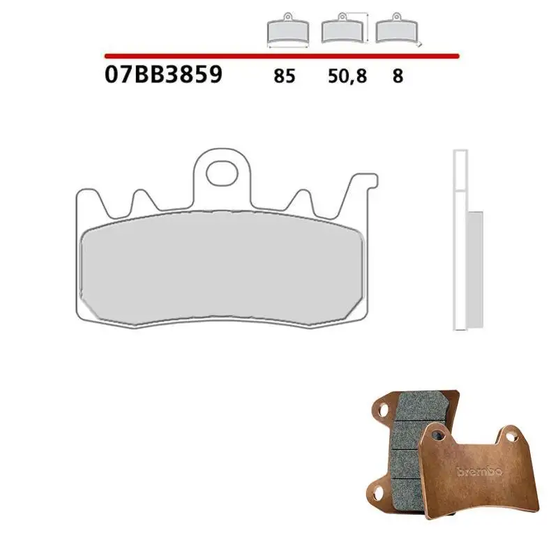 Pastiglie freno anteriori Brembo per Ducati 899 Panigale 14-15 - Mescola primo equipaggiamento 07BB3859