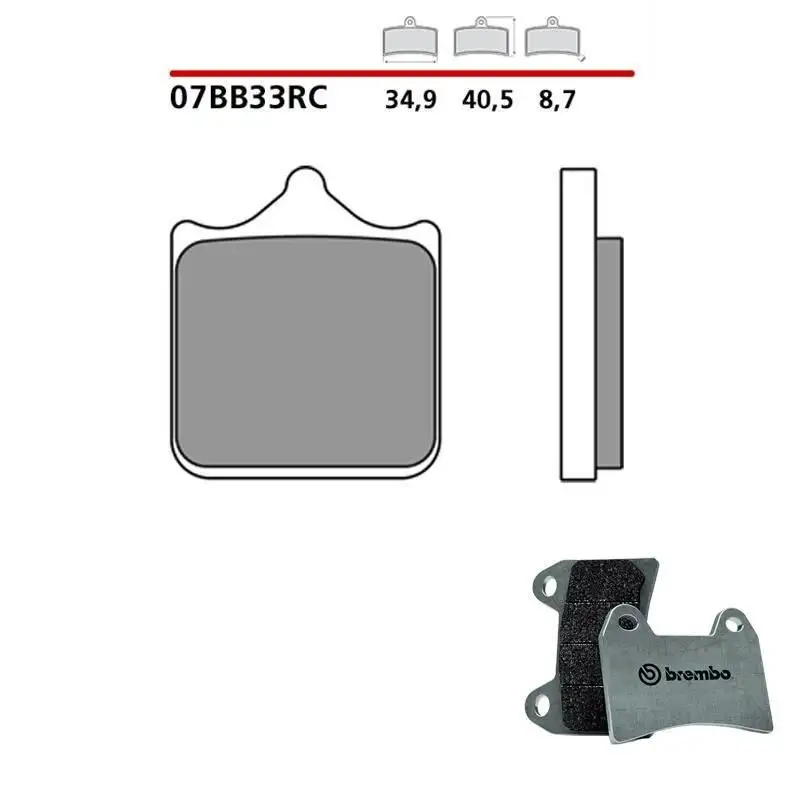 Pastiglie freno anteriori Brembo per Ducati 999 S 03-06 - Mescola RC sinterizzata Pista 07BB33RC