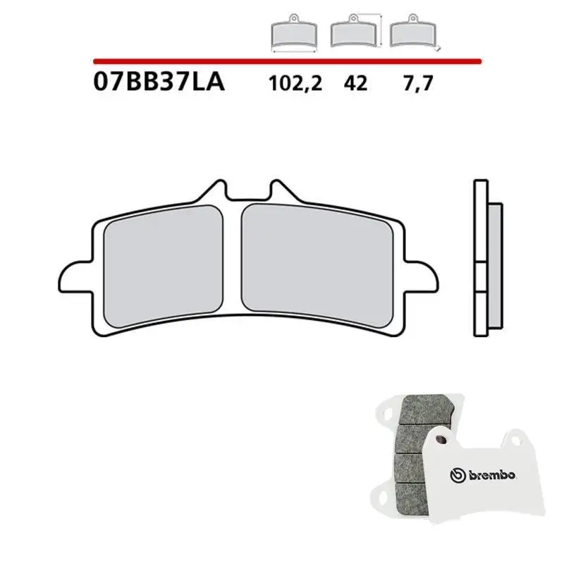 Pastiglie freno anteriori Brembo per Ducati Diavel 1200 11-18 - Mescola LA sinterizzata Strada 07BB37LA