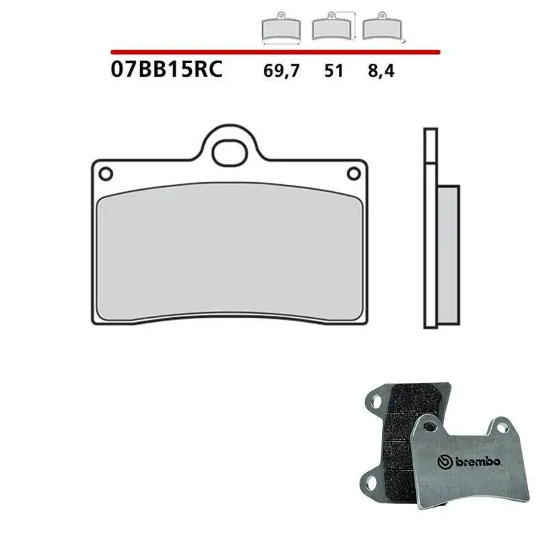 Pastiglie freno anteriori Brembo per Ducati Monster 900 93-99 - Mescola RC sinterizzata Pista 07BB15RC