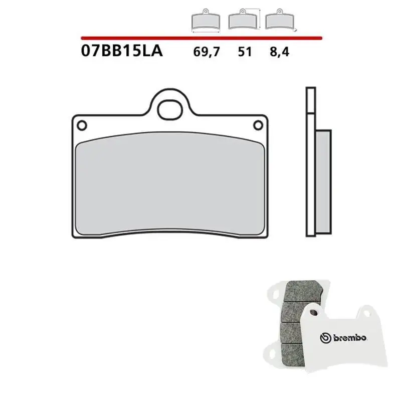 Pastiglie freno anteriori Brembo per ducati monster city 900 1999 - Mescola LA sinterizzata Strada 07BB15LA