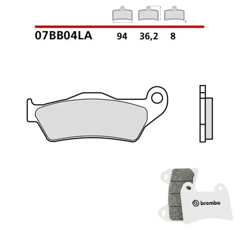 Pastiglie freno anteriori Brembo per Ducati Monster S2R 800 05-07 - Mescola LA sinterizzata Strada 07BB04LA