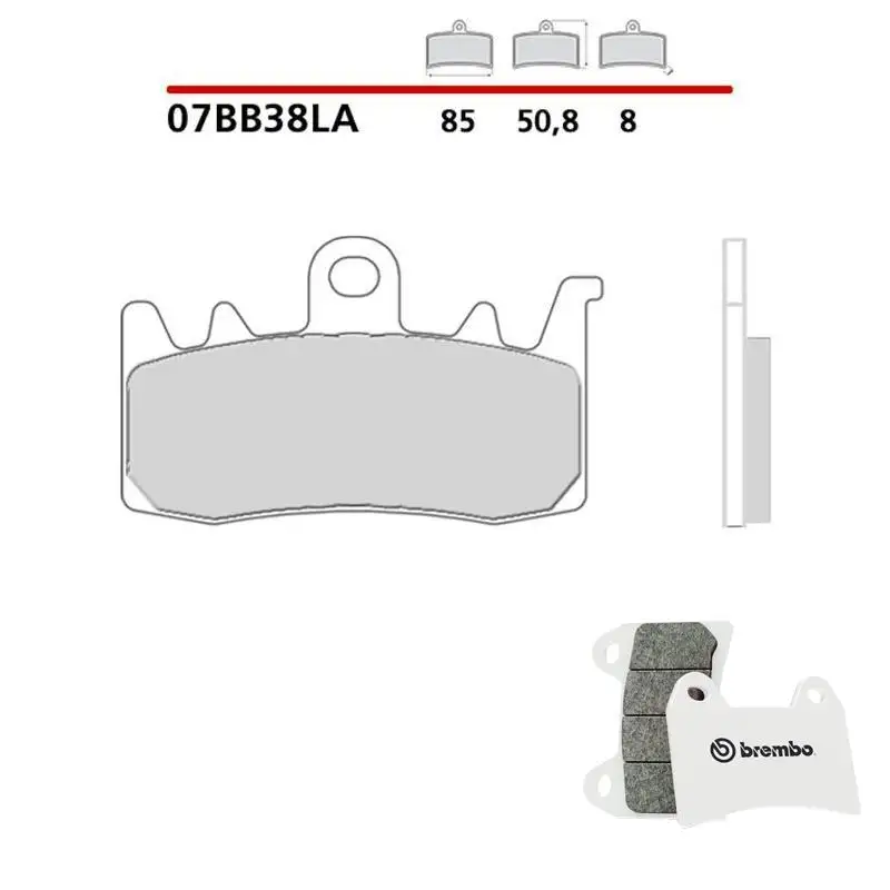 Pastiglie freno anteriori Brembo per Ducati Multistrada V4 21-24 - Mescola LA sinterizzata Strada 07BB38LA