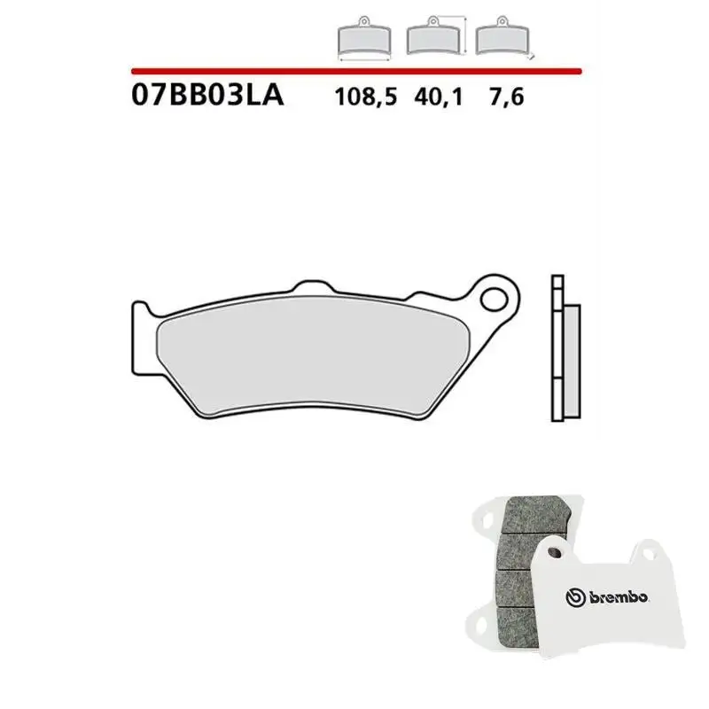Pastiglie freno anteriori Brembo per Ducati Paul smart 1000 06-08 - Mescola LA sinterizzata Strada 07BB03LA