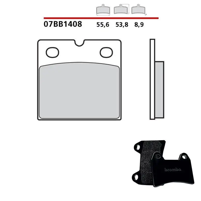 Pastiglie freno anteriori Brembo per ducati s2 900 83-84 - Mescola primo equipaggiamento Carbon Ceramica 07BB1408