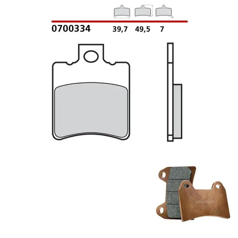 Pastiglie freno anteriori Brembo per fantic caballero rs 50 89-90 - Mescola primo equipaggiamento 0700334