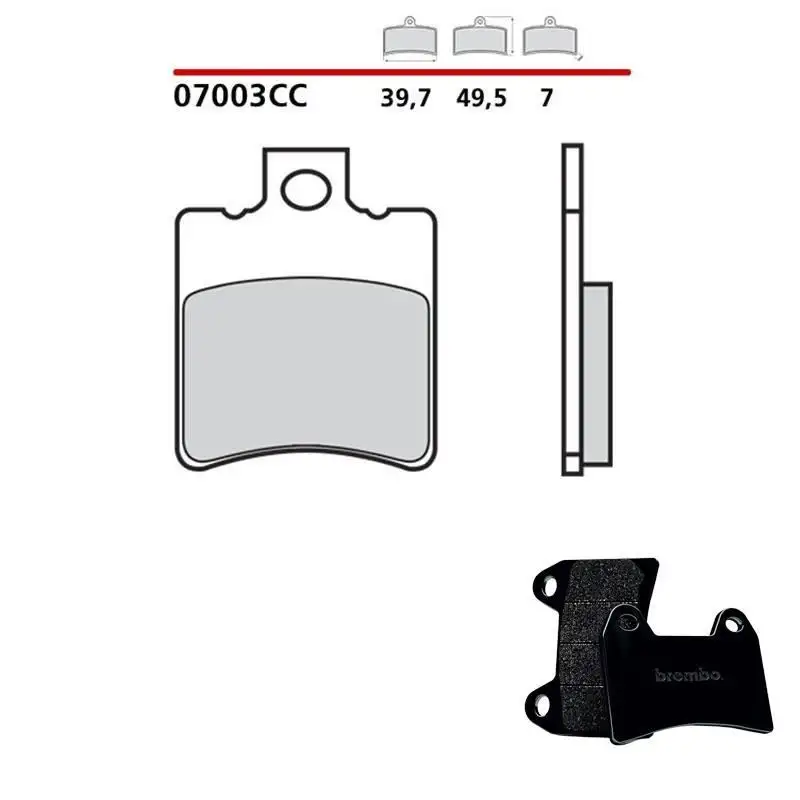 Pastiglie freno anteriori Brembo per fantic caballero rs 50 89-90 - Mescola primo equipaggiamento Scooter 07003