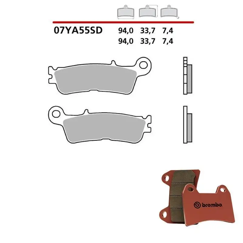 Pastiglie freno anteriori Brembo per Fantic XE 125 23-25 - Mescola SD sinterizzata 07YA55SD