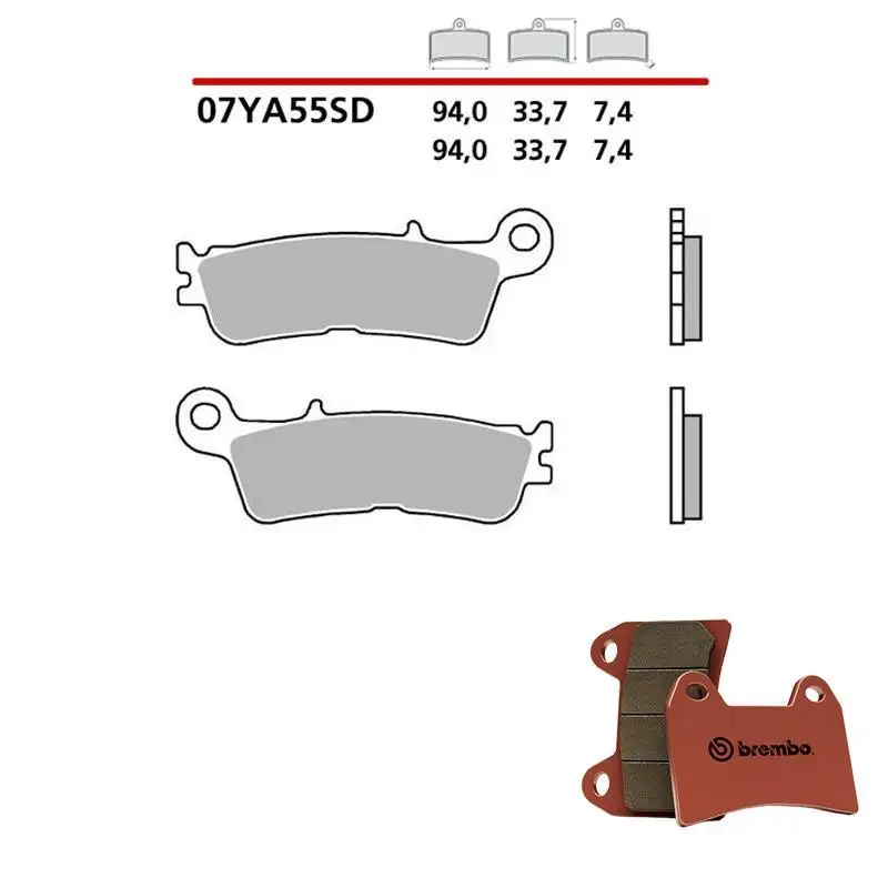 Pastiglie freno anteriori Brembo per Fantic XEF 450 22-25 - Mescola SD sinterizzata 07YA55SD