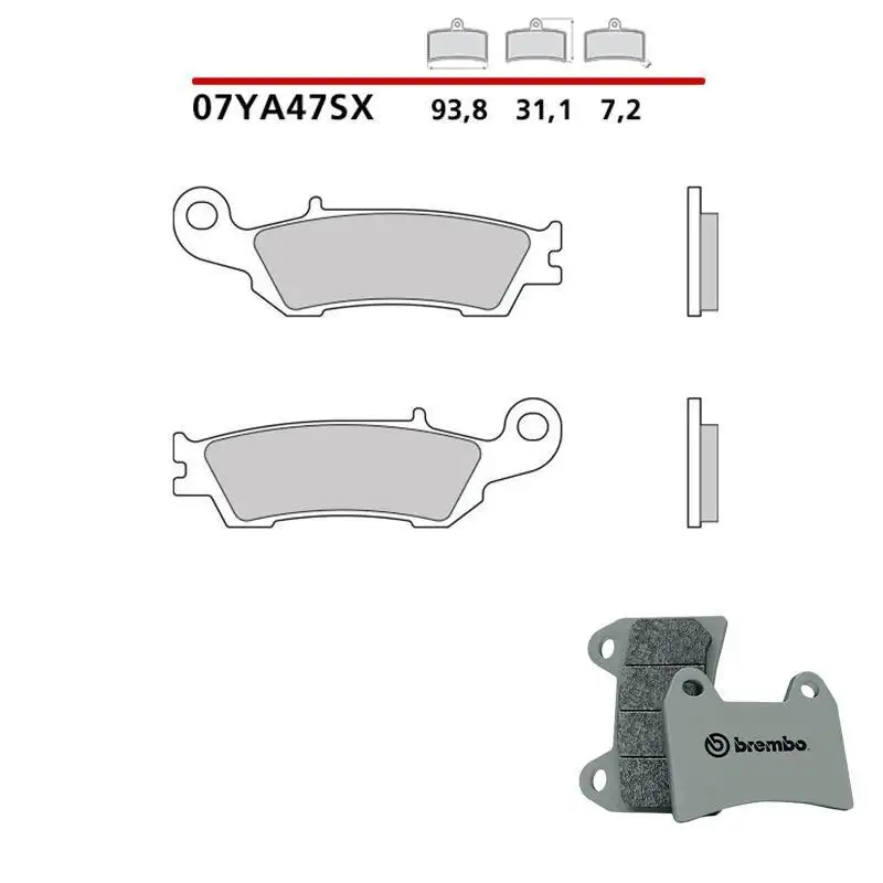 Pastiglie freno anteriori Brembo per Fantic XX 125 2021 - Mescola SX sinterizzata 07YA47SX
