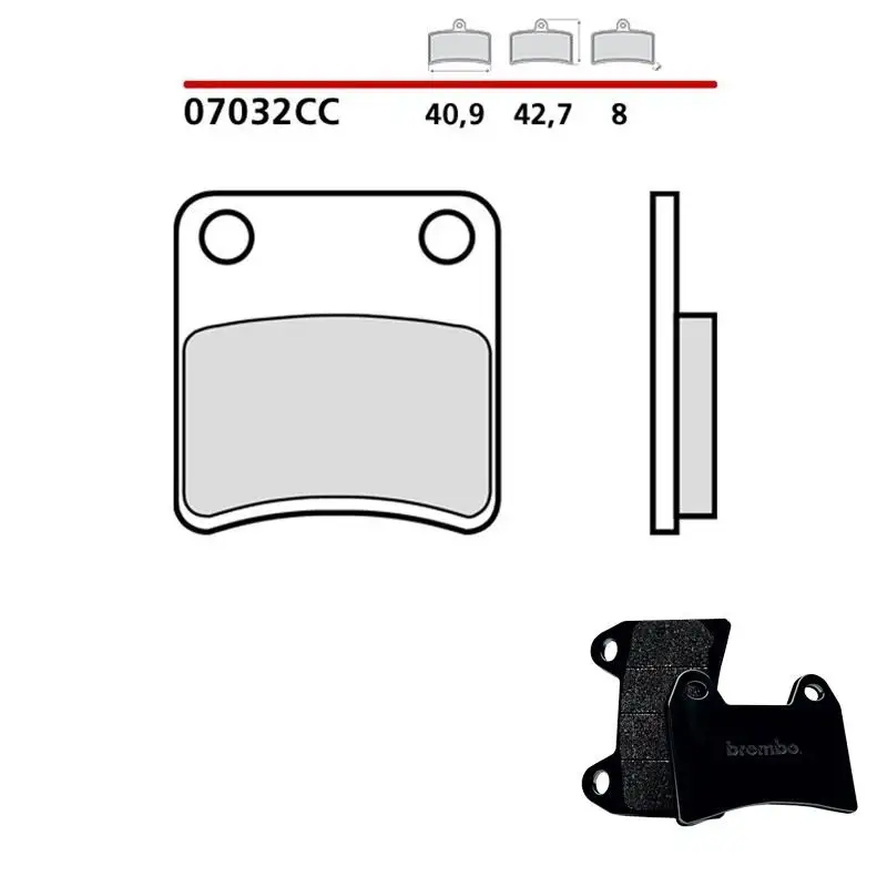 Pastiglie freno anteriori Brembo per garelli panther 150 01-02 - Mescola primo equipaggiamento Scooter 07032