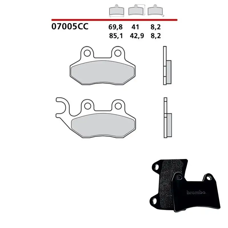 Pastiglie freno anteriori Brembo per garelli pmx sport 50 00-01 - Mescola primo equipaggiamento Scooter 07005