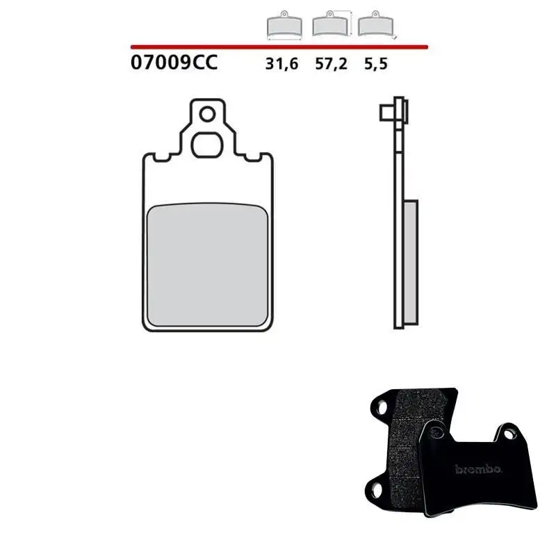 Pastiglie freno anteriori Brembo per garelli sahel 50 88-89 - Mescola primo equipaggiamento Scooter 07009