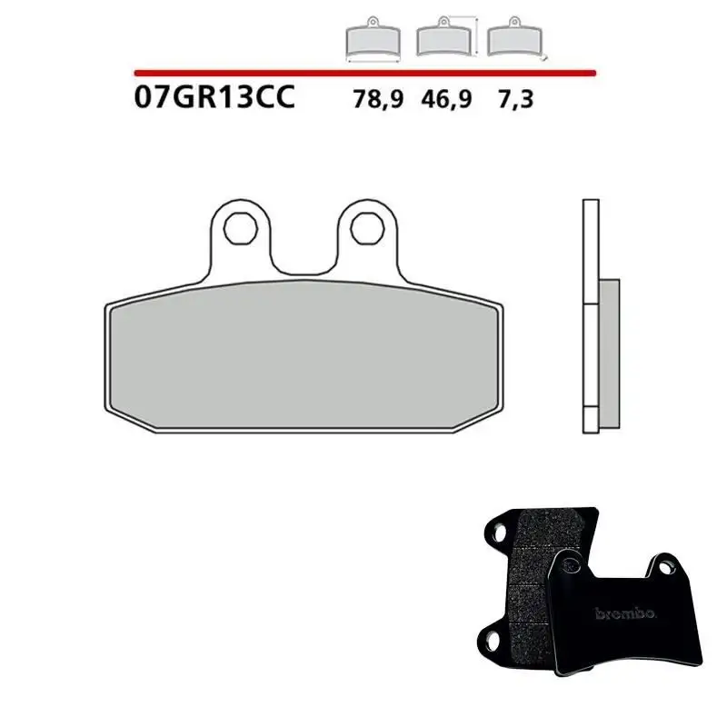 Pastiglie freno anteriori Brembo per garelli tiger xle 125 1986 - Mescola Scooter carbon ceramica 07GR13CC