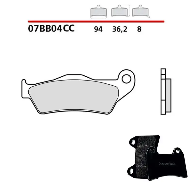 Pastiglie freno anteriori Brembo per GasGas EC 200 1999 - Mescola Scooter carbon ceramica 07BB04CC
