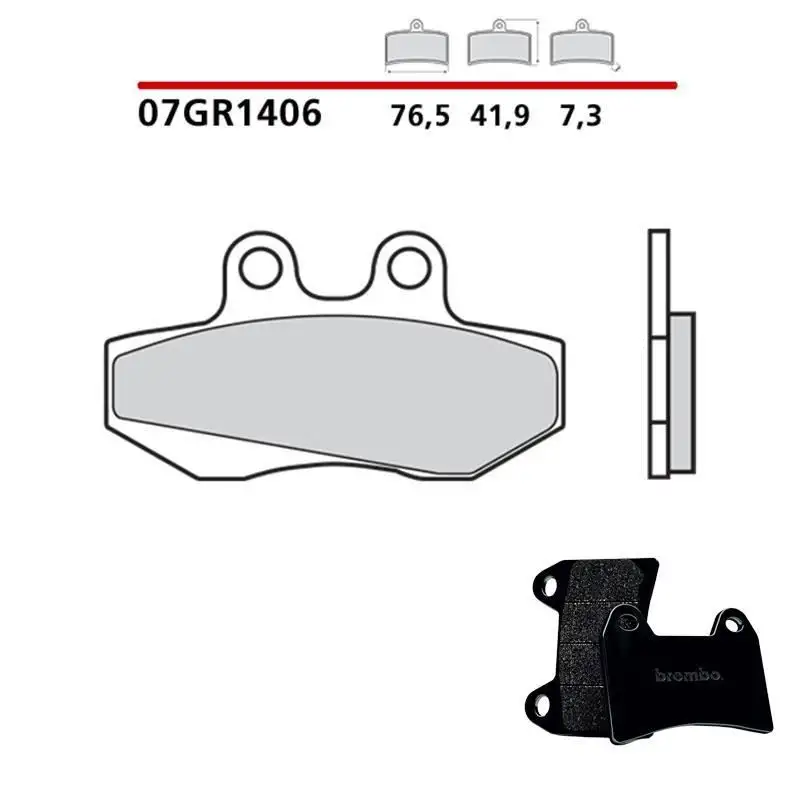 Pastiglie freno anteriori Brembo per gasgas ec rookie 50 01-05 - Mescola primo equipaggiamento Carbon Ceramica 07GR1406