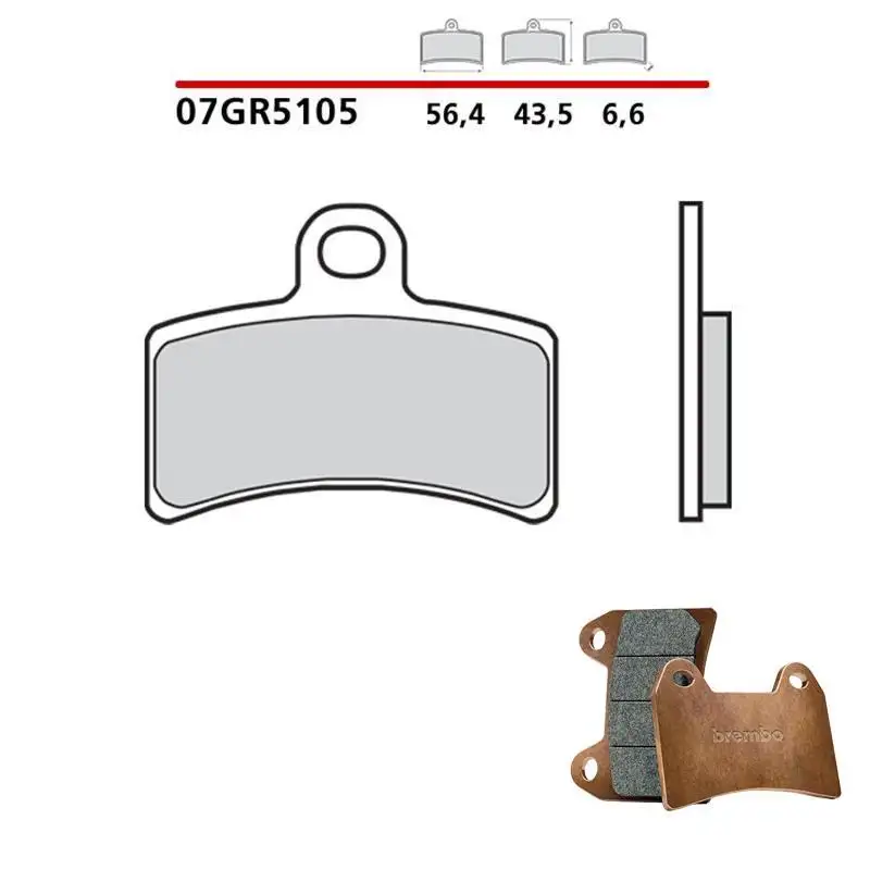Pastiglie freno anteriori Brembo per GasGas TXT 125 00-03 - Mescola primo equipaggiamento 07GR5105