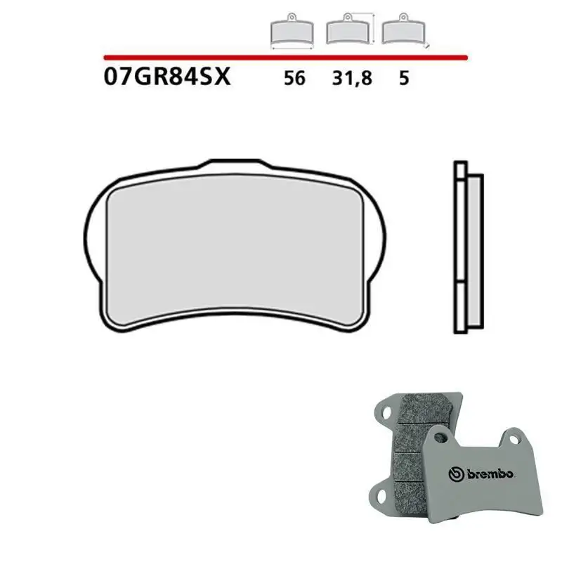 Pastiglie freno anteriori Brembo per GasGas TXT 125 GP 18-19 - Mescola SX sinterizzata 07GR84SX