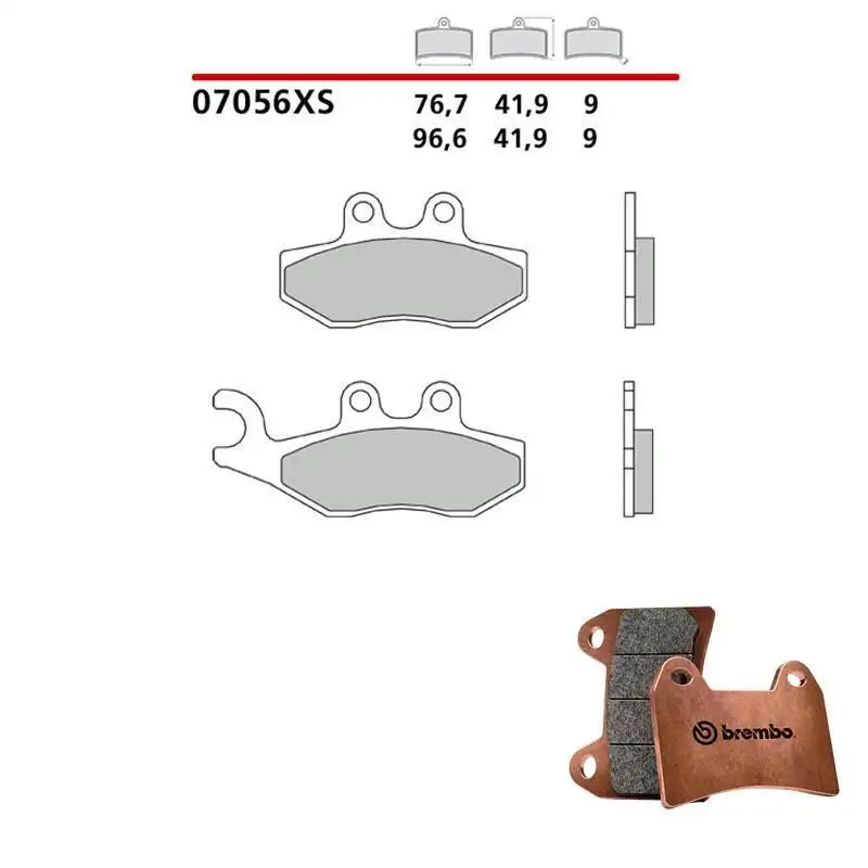 Pastiglie freno anteriori Brembo per gilera runner fx 180 97-02 - Mescola Scooter XS sinterizzata 07056XS