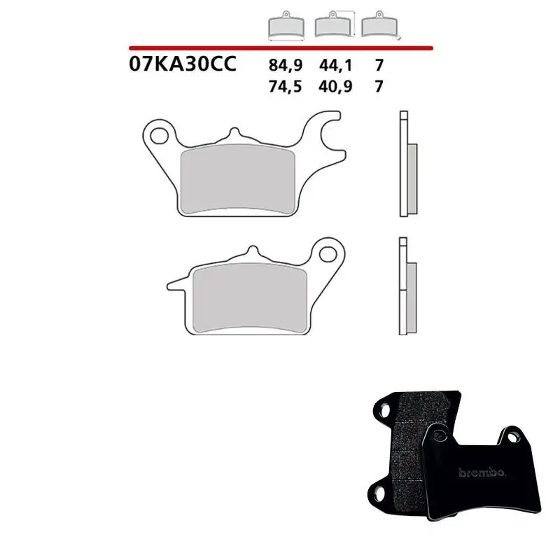 Pastiglie freno anteriori Brembo per honda acd cs scoopy fi 110 11-16 - Mescola Scooter carbon ceramica 07KA30CC