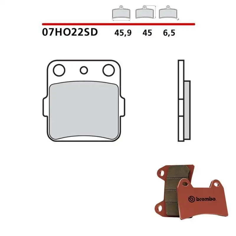 Pastiglie freno anteriori Brembo per honda atc x 200 1983 - Mescola SD sinterizzata 07HO22SD
