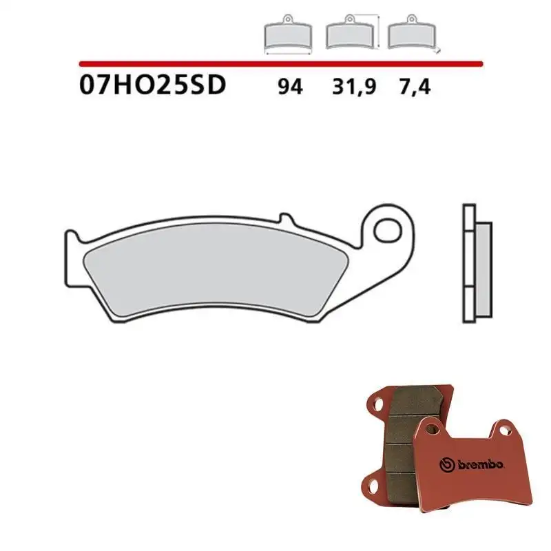 Pastiglie freno anteriori Brembo per honda atc x 350 1986 - Mescola SD sinterizzata Off-Road 07HO25SD