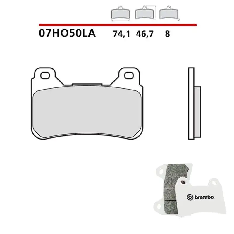 Pastiglie freno anteriori Brembo per Honda CB 1000 R 09-15 - Mescola LA sinterizzata Strada 07HO50LA