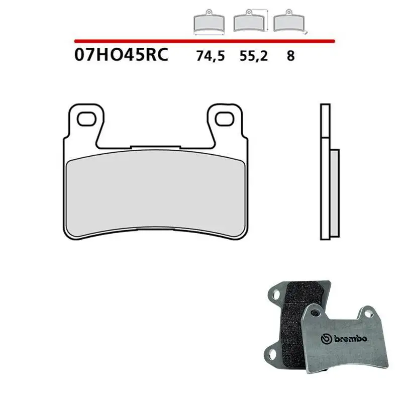 Pastiglie freno anteriori Brembo per Honda CB 1100 ABS 14-15 | 17-19 - Mescola RC sinterizzata Pista 07HO45RC