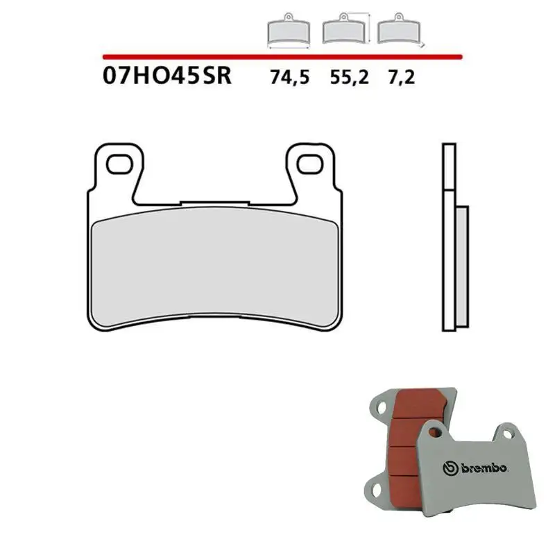 Pastiglie freno anteriori Brembo per Honda CB 1100 ABS 14-15 | 17-19 - Mescola SR sinterizzata Strada/Pista 07HO45SR