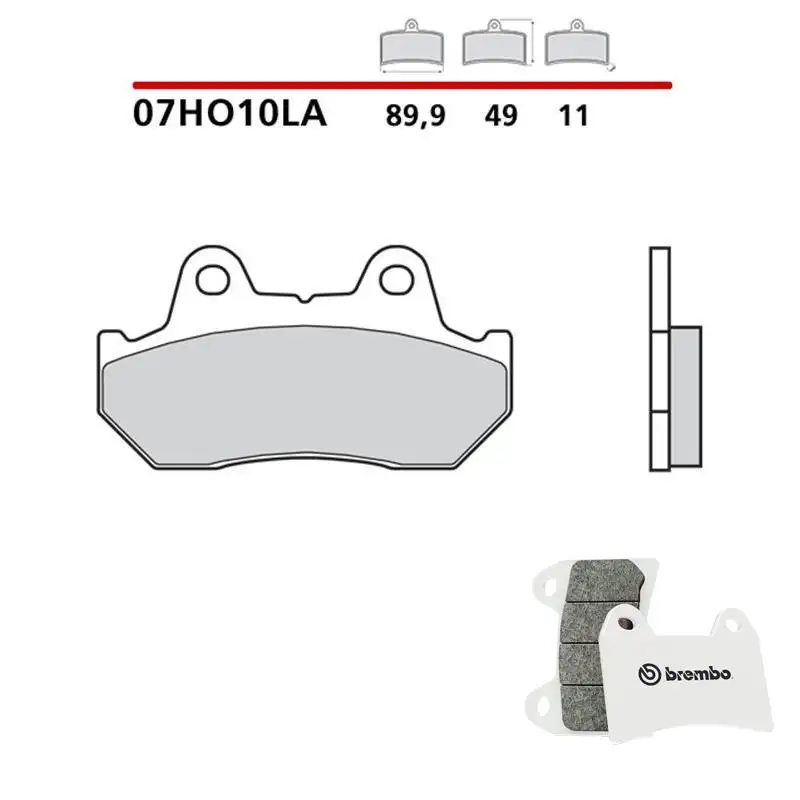 Pastiglie freno anteriori Brembo per Honda CB 1100 R 81-84 - Mescola LA sinterizzata Strada 07HO10LA