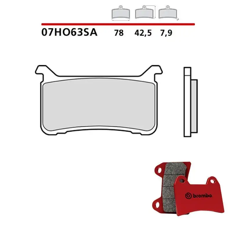 Pastiglie freno anteriori Brembo per Honda CB 1100 RS ABS 17-19 - Mescola SA sinterizzata Strada 07HO63SA