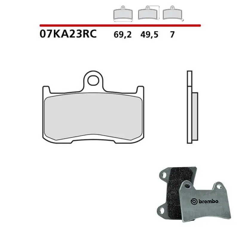 Pastiglie freno anteriori Brembo per indian chieftain dark horse 1811 19-20 - Mescola RC sinterizzata Pista 07KA23RC