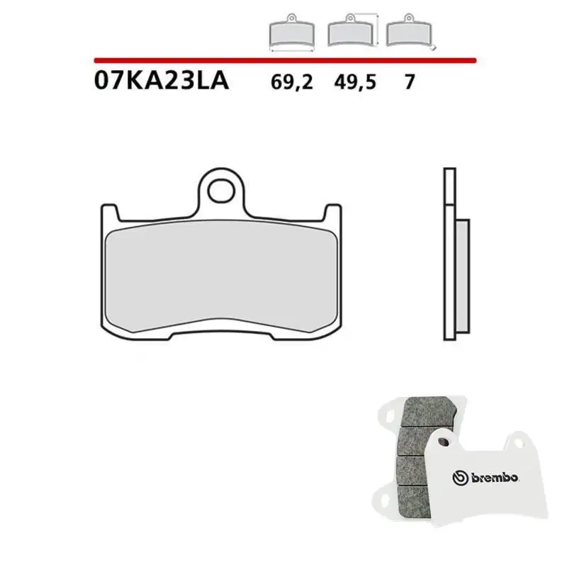Pastiglie freno anteriori Brembo per indian springfield 1811 19-20 - Mescola LA sinterizzata Strada 07KA23LA