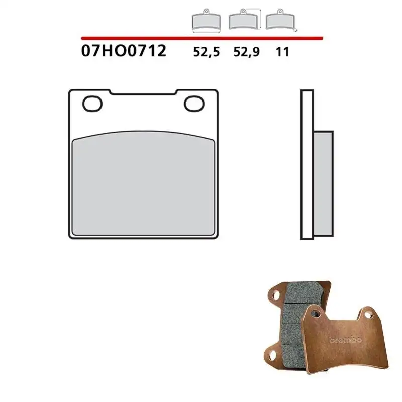 Pastiglie freno anteriori Brembo per kawasaki cm t 400 80-81 - Mescola primo equipaggiamento 07HO0712